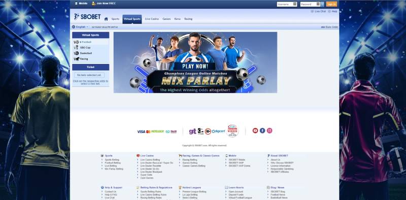 Phạm vi hoạt động của SBOBET trên toàn cầu